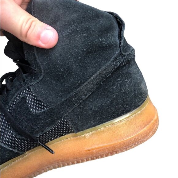 RARE 2016 Nike Air Force 1 High 07 LV8 Black Gum Size 12 - Picture 10 of 16